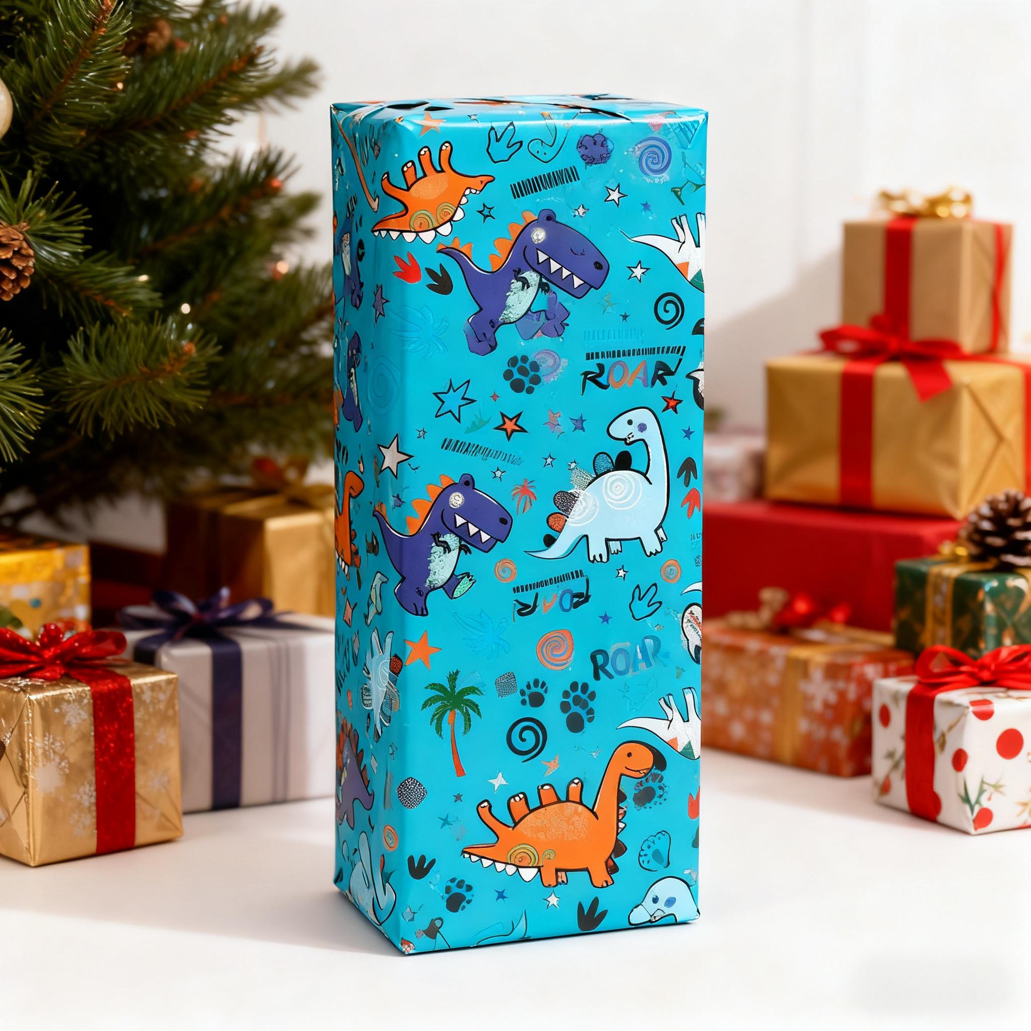 1 Roll Blue Gift Wrapping Pape - Pattern Tissue Paper のレビューと価格