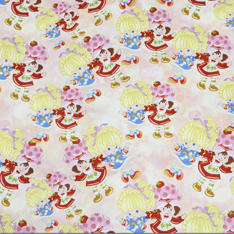 Cartoon Strawberry Girl Print  - Textile And Sewing Materials のレビューと価格