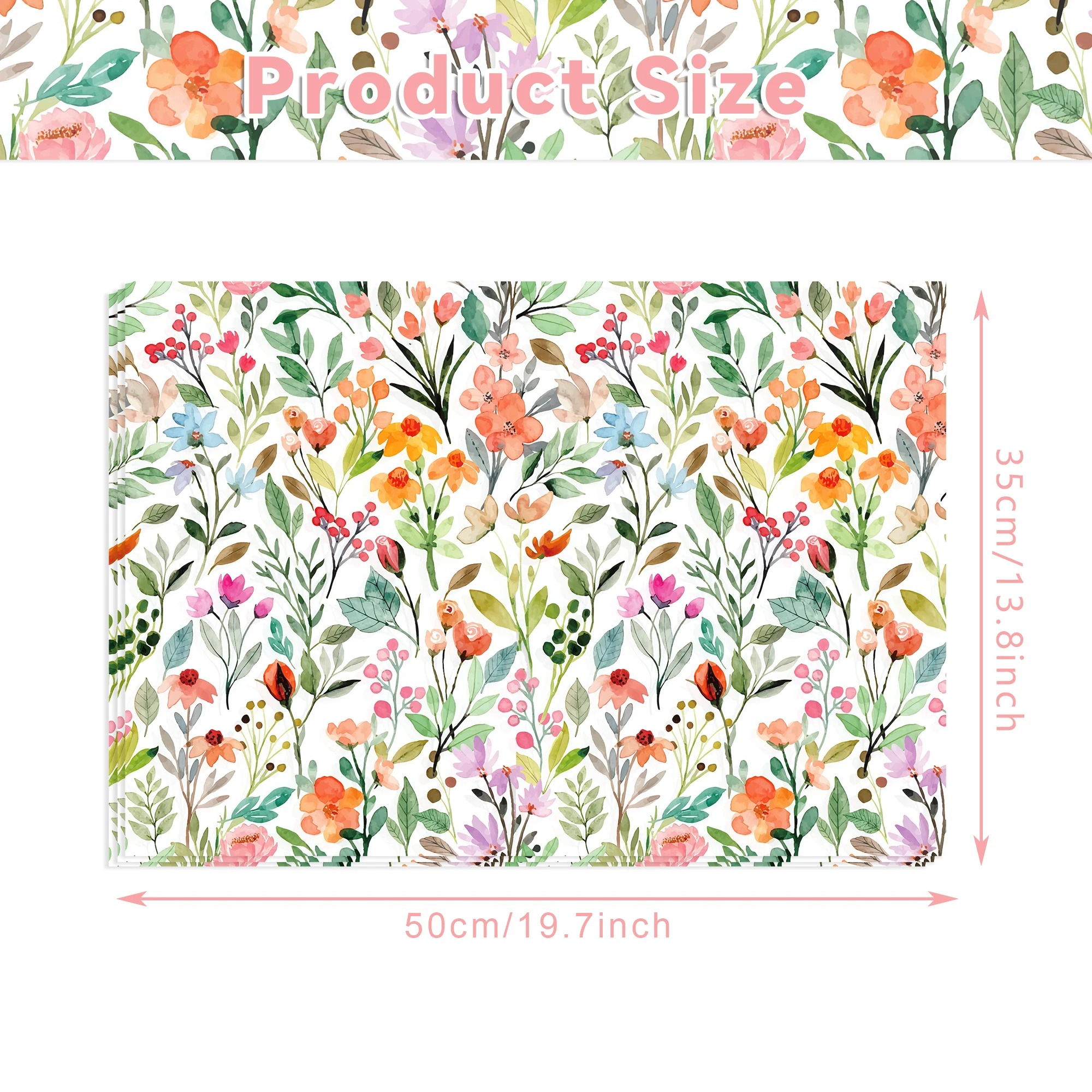 15/35pcs Flower Tissue Paper S - Pattern Tissue Paper のレビューと価格