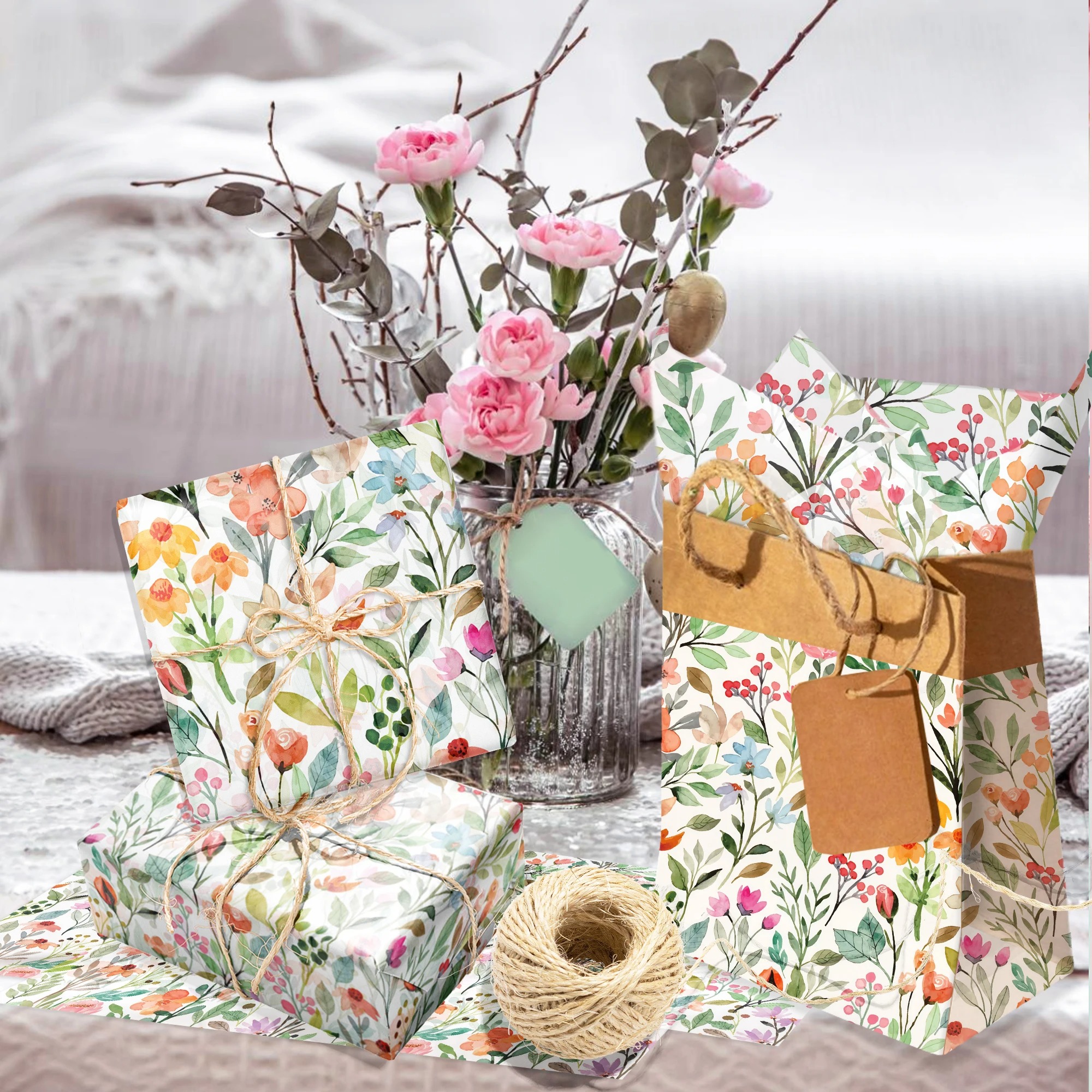 15/35pcs Flower Tissue Paper S - Pattern Tissue Paper のレビューと価格