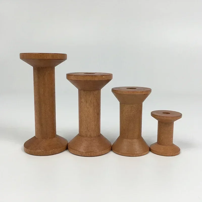 1Pc Brown Big Wood Empty Spool - Thread Bobbins Empty のレビューと価格