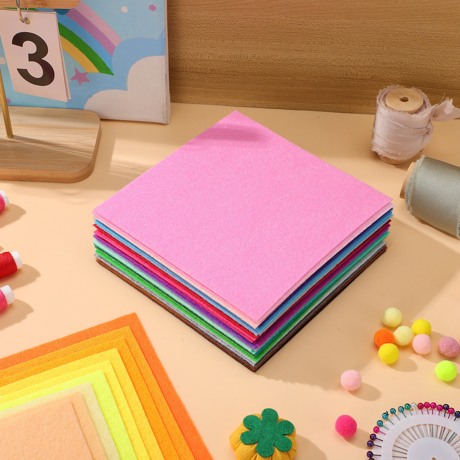 40Pcs Colorful Nonwoven Fabric - Is Sewing Textile Art のレビューと価格