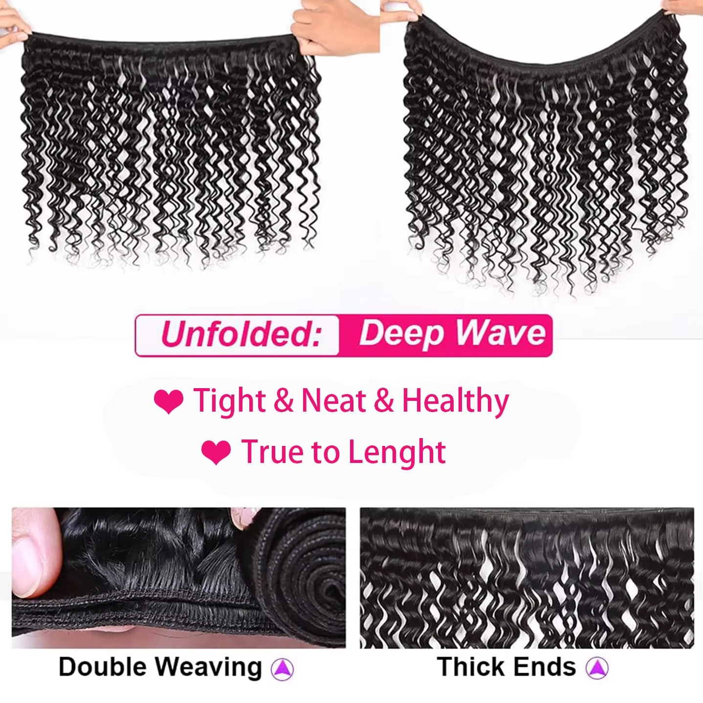 Deep Wave Burmese Human Hair B - Sewing Lab のレビューと価格