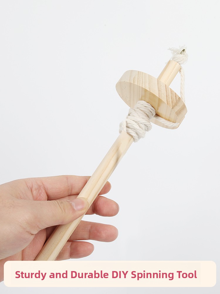 Wooden Spinning Mallet DIY Yar - Sewing Textiles のレビューと価格