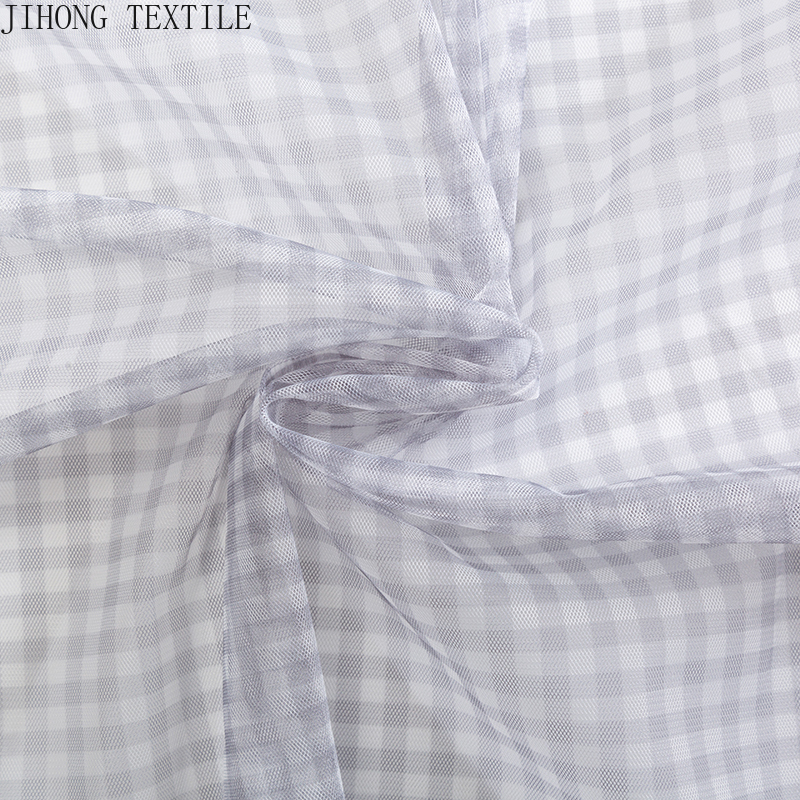 90x150cm Check Tulle Fabric Tr - Textile And Sewing Materials のレビューと価格
