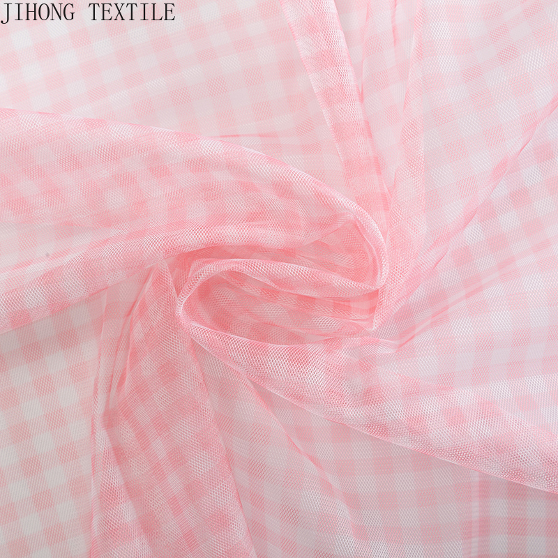 90x150cm Check Tulle Fabric Tr - Textile And Sewing Materials のレビューと価格