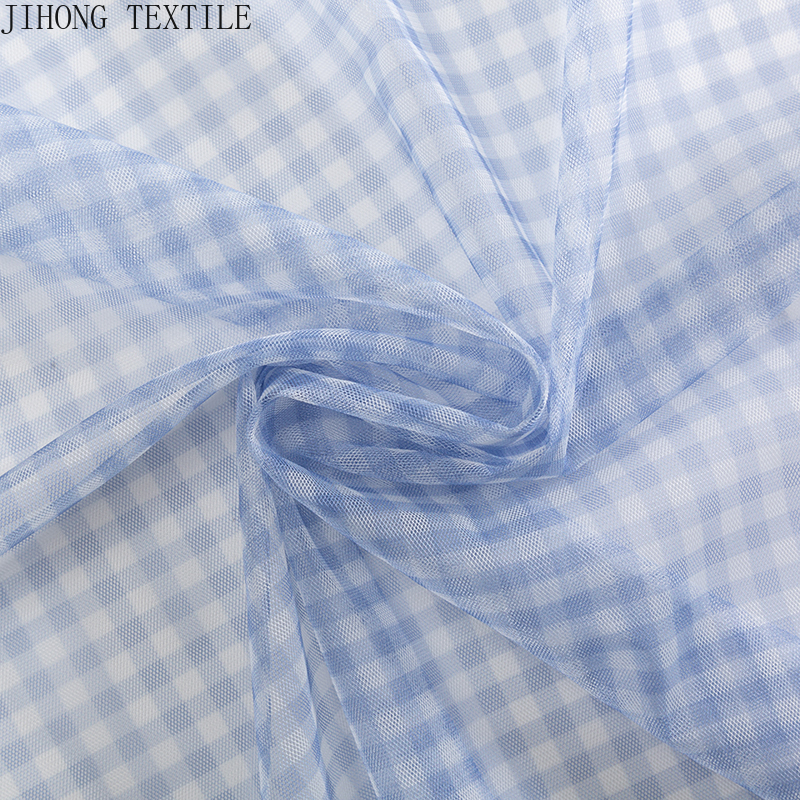 90x150cm Check Tulle Fabric Tr - Textile And Sewing Materials のレビューと価格