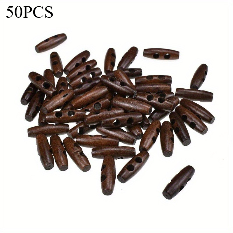 50pcs Recycled Wood Horn Toggl - Sewing Recycling のレビューと価格