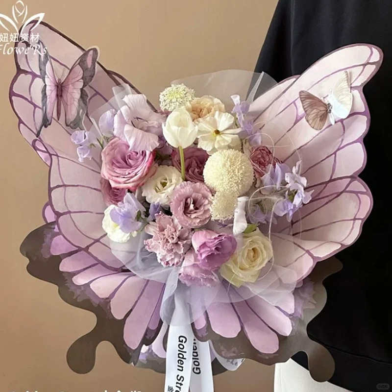 24Pcs Butterfly Wings Shape Fl - Pattern Tissue Paper のレビューと価格