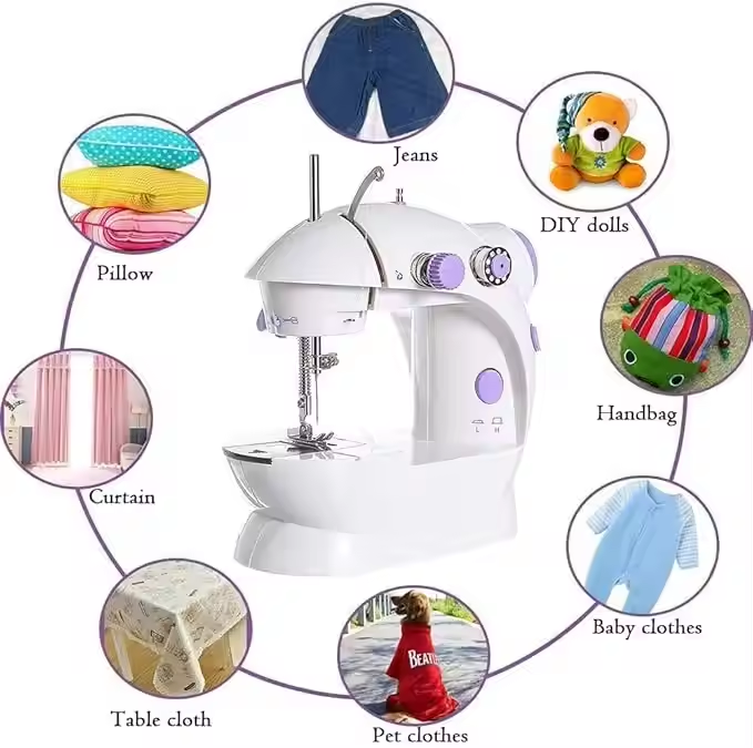 Mini Electric Domestic Home Us - Sewing Machine In Textile Industry のレビューと価格