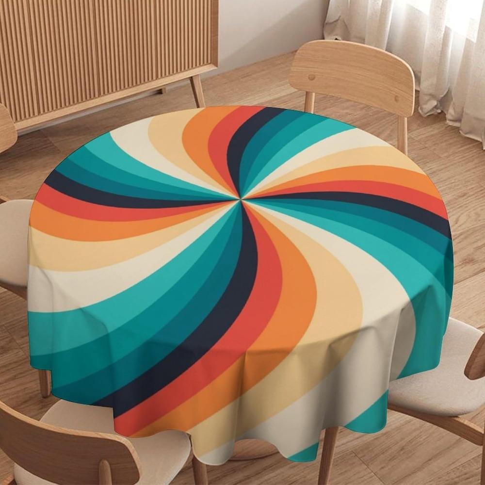 Vintage Groovy Swirl Round Tab - Century Textile & Sewing Supply Reviews のレビューと価格