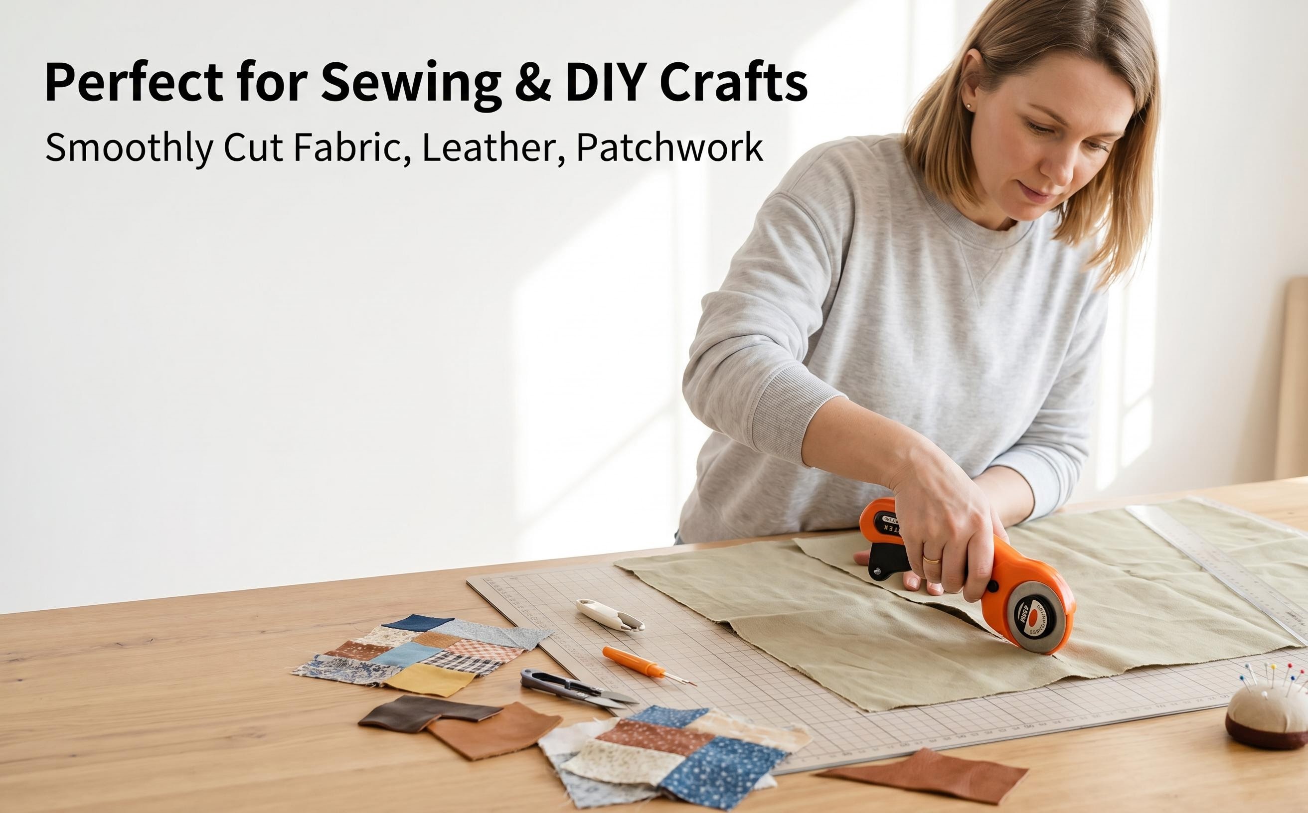 45mm Rotary Cutter for Fabric  - Rotary Cutter Fabric のレビューと価格