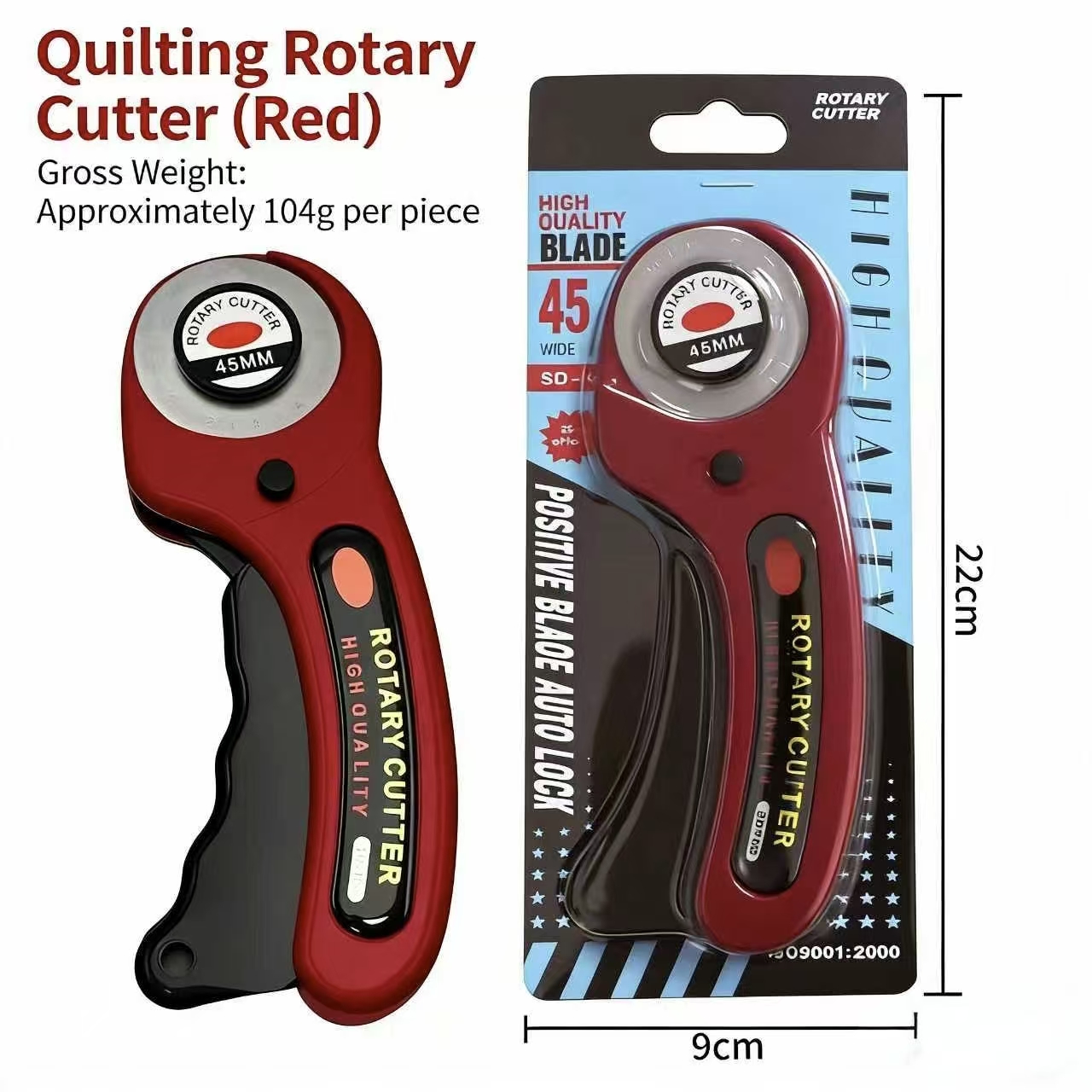 45mm Rotary Cutter for Fabric  - Rotary Cutter Fabric のレビューと価格