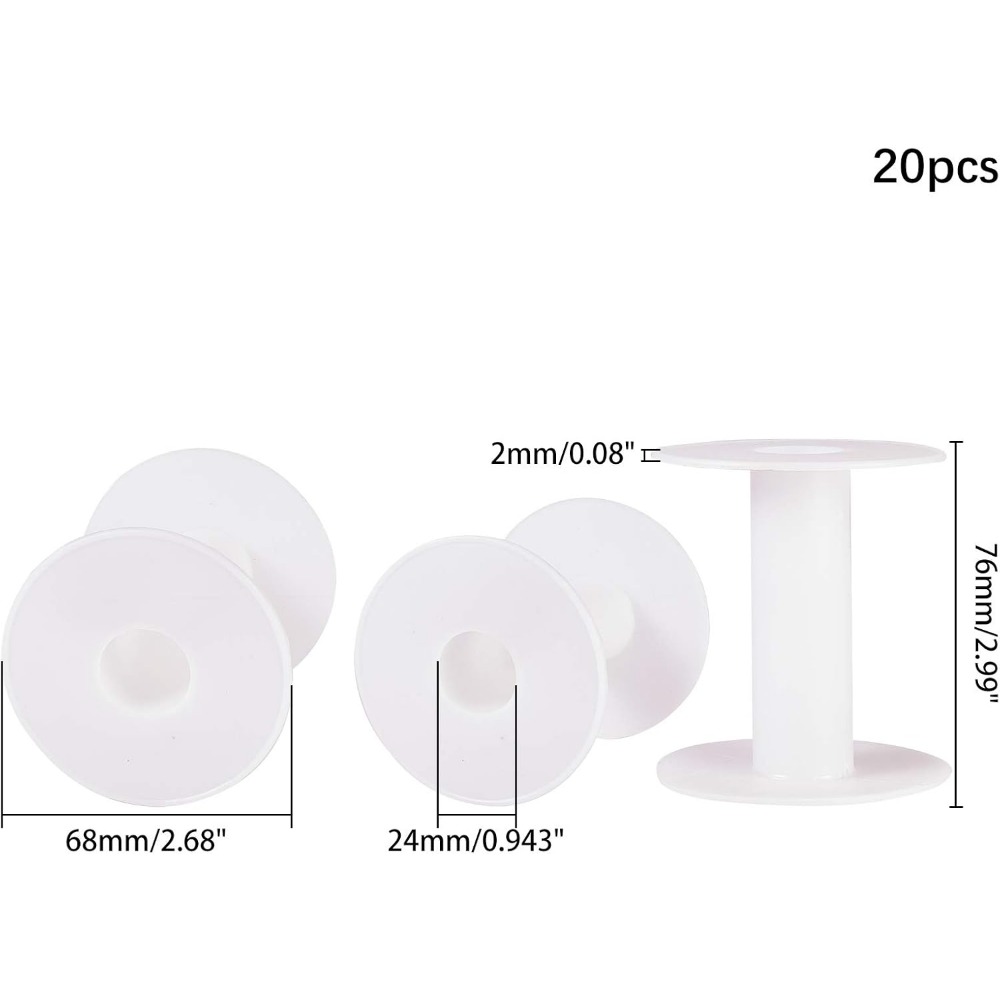 20pcs 3 Inches Plastic Empty S - Thread Bobbins Empty のレビューと価格