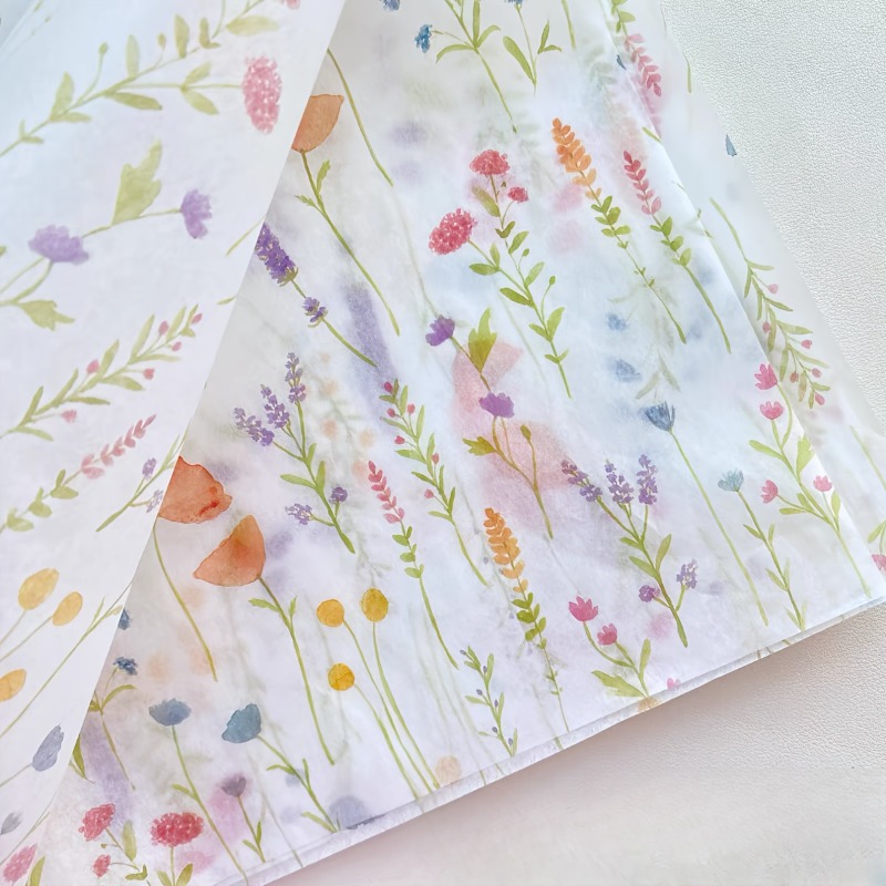 20 Sheets Lavender Print Gift  - Pattern Tissue Paper のレビューと価格