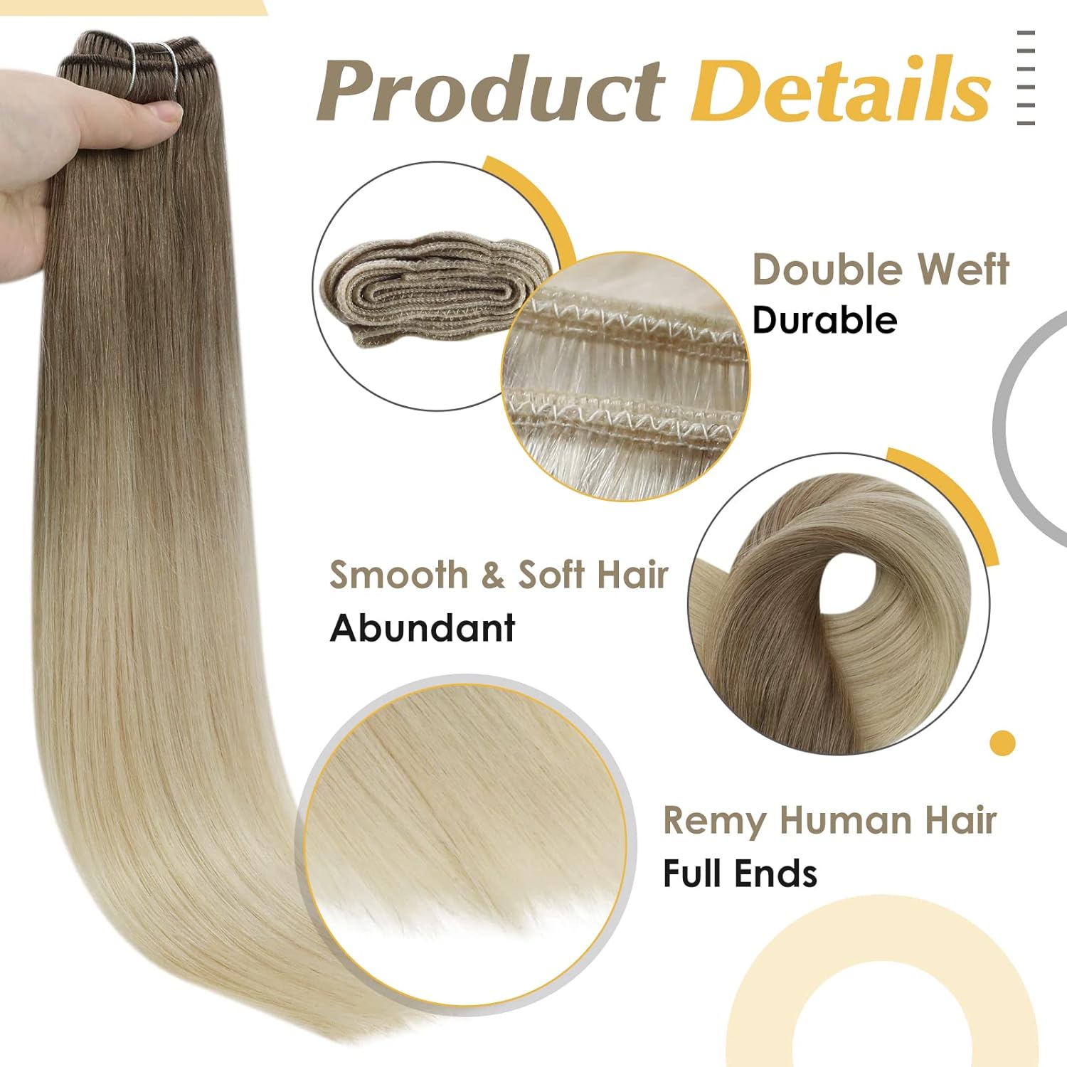 Full Shine Human Hair Weft Ext - Sewing Lab のレビューと価格