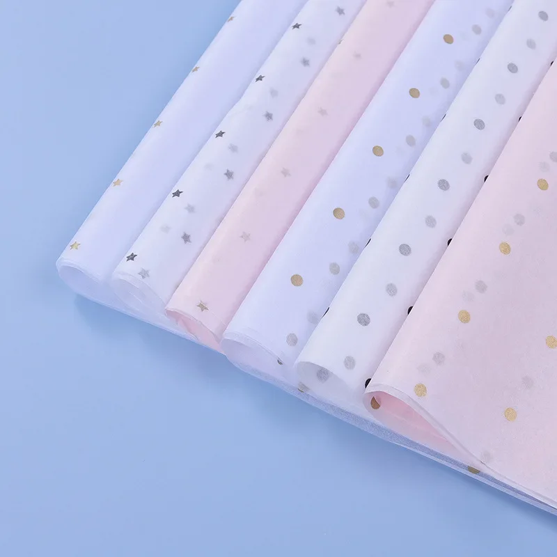 10 Sheets/lot 50*70 Cm Gift Wr - Pattern Tissue Paper のレビューと価格